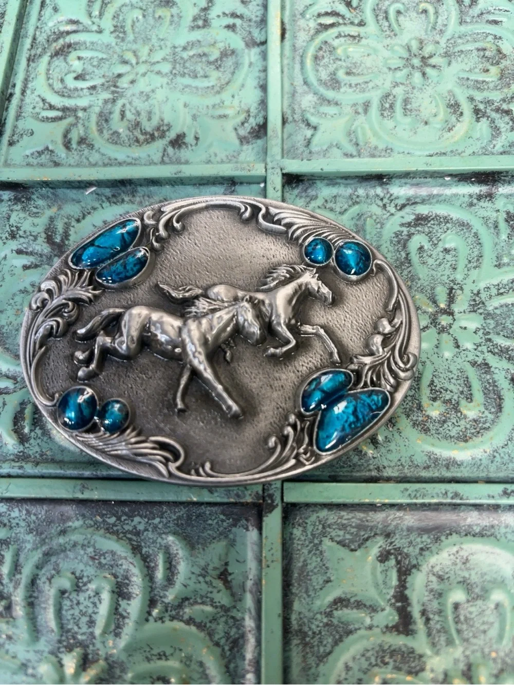 Belt buckle western style